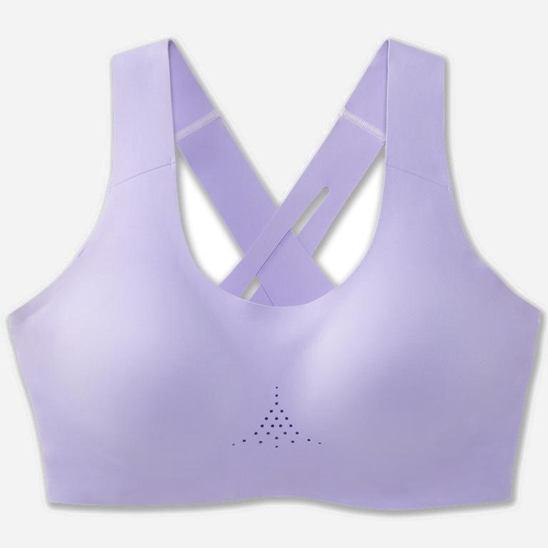 Brooks Dare Crossback 2.0 NZ - Women's Sports Running Bra - Lavender Purple/Violet Dash (37564-PHVZ)